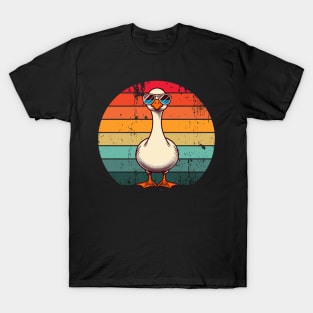Silly Goose in Sunglasses Pun Meme Pool Funny Goose T-Shirt